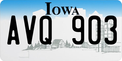IA license plate AVQ903