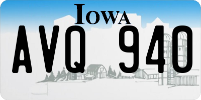 IA license plate AVQ940