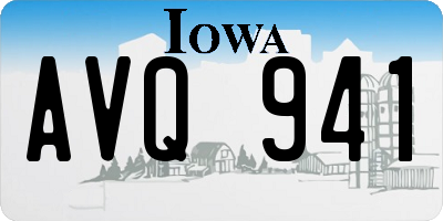 IA license plate AVQ941