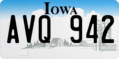IA license plate AVQ942