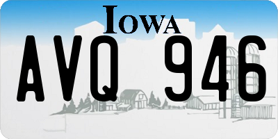 IA license plate AVQ946