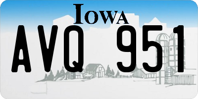 IA license plate AVQ951