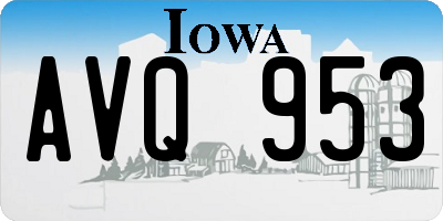 IA license plate AVQ953