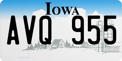 IA license plate AVQ955