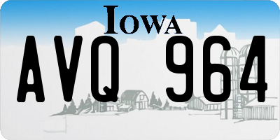 IA license plate AVQ964