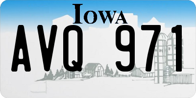 IA license plate AVQ971