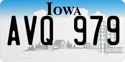 IA license plate AVQ979