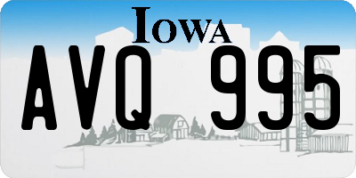 IA license plate AVQ995
