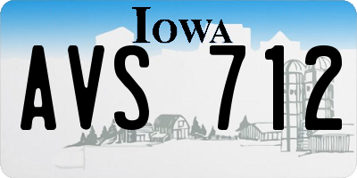 IA license plate AVS712