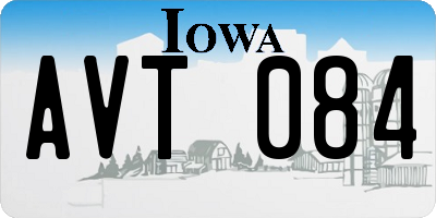 IA license plate AVT084
