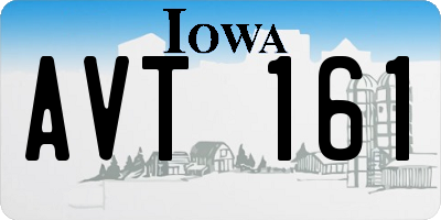 IA license plate AVT161