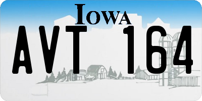 IA license plate AVT164