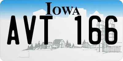 IA license plate AVT166