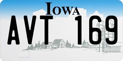 IA license plate AVT169