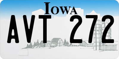IA license plate AVT272