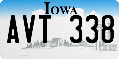 IA license plate AVT338