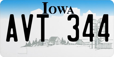 IA license plate AVT344