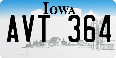 IA license plate AVT364