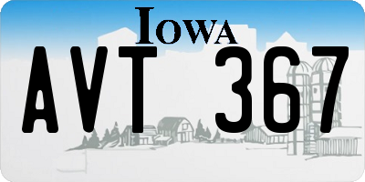 IA license plate AVT367