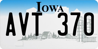 IA license plate AVT370