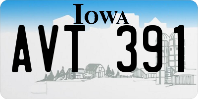 IA license plate AVT391