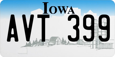 IA license plate AVT399