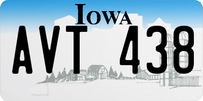 IA license plate AVT438