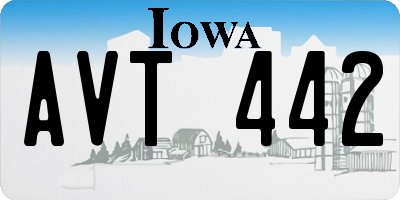 IA license plate AVT442