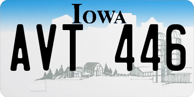 IA license plate AVT446