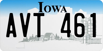 IA license plate AVT461