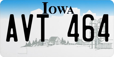 IA license plate AVT464