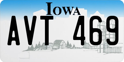 IA license plate AVT469