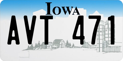 IA license plate AVT471