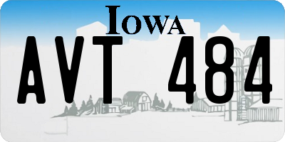IA license plate AVT484
