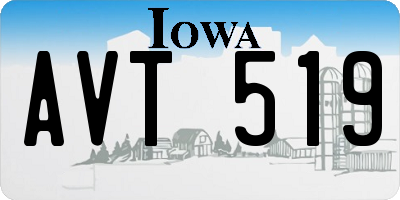 IA license plate AVT519