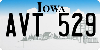 IA license plate AVT529