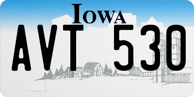 IA license plate AVT530