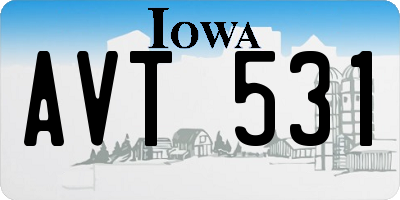 IA license plate AVT531