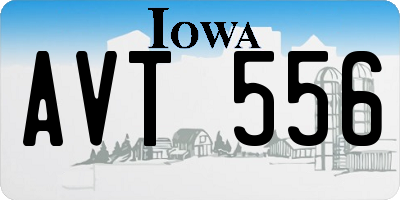 IA license plate AVT556