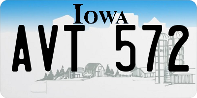 IA license plate AVT572
