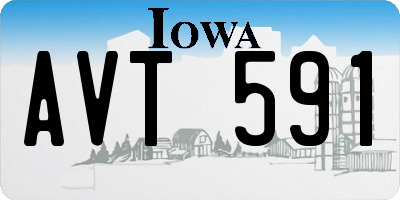 IA license plate AVT591