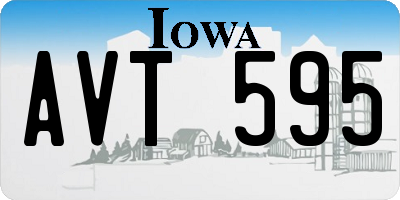 IA license plate AVT595
