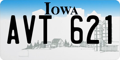 IA license plate AVT621