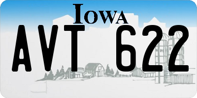 IA license plate AVT622