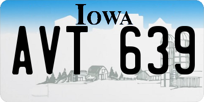 IA license plate AVT639