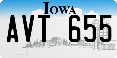 IA license plate AVT655