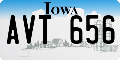 IA license plate AVT656