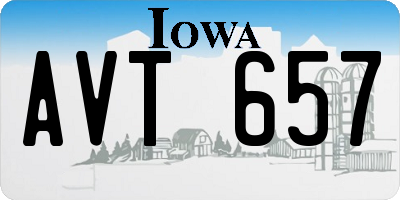 IA license plate AVT657