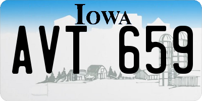 IA license plate AVT659