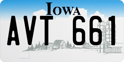 IA license plate AVT661